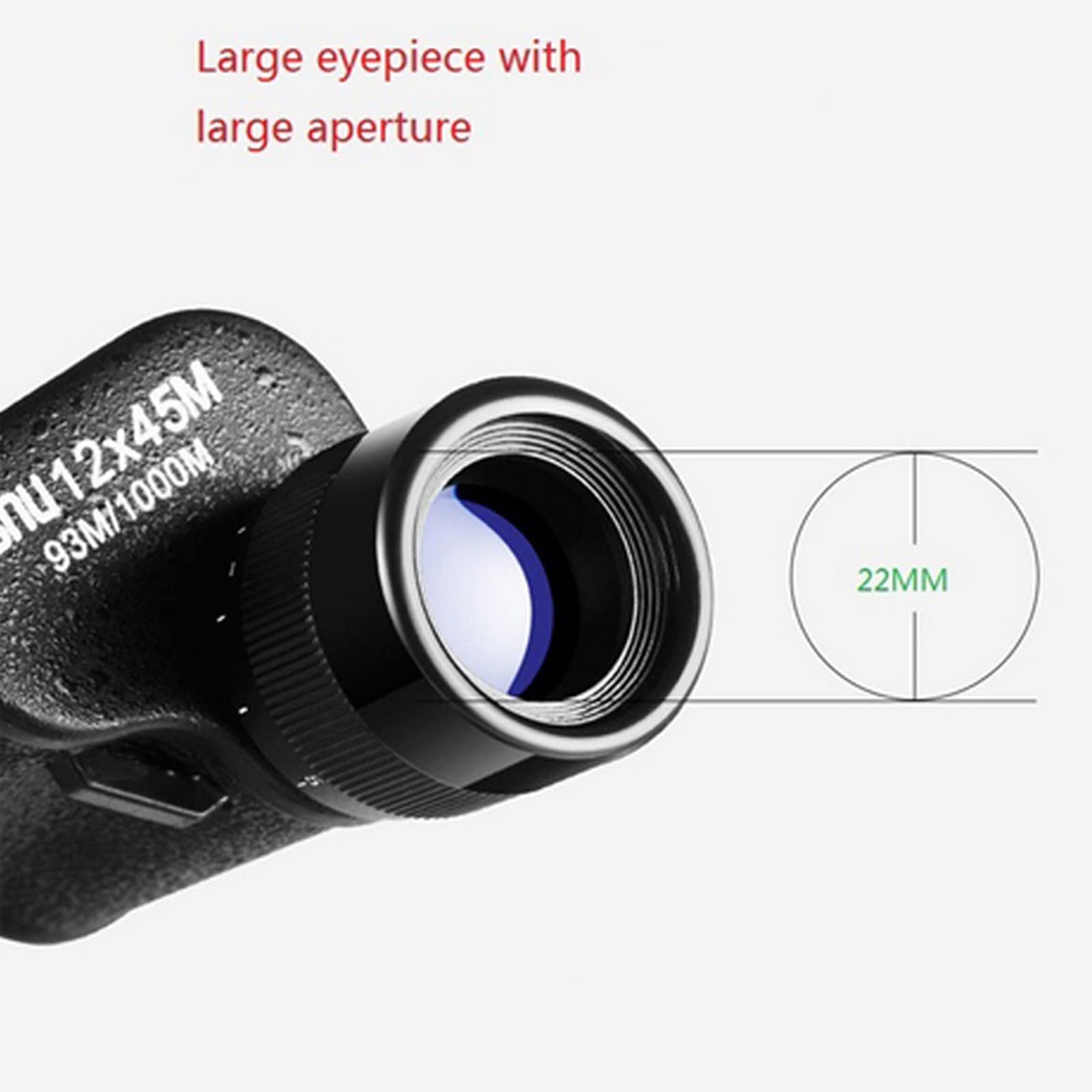 Монокуляр DERBUT 12x45 Clear Vision, фото №2
