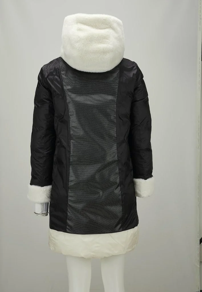 Жіноче зимове стьобане пальто MILESTONE MSMiranda зі знімним капюшоном і штучним хутряним коміром, фото №6 Жіноче зимове стьобане пальто MILESTONE MSMiranda зі знімним капюшоном і штучним хутряним коміром, фото №6