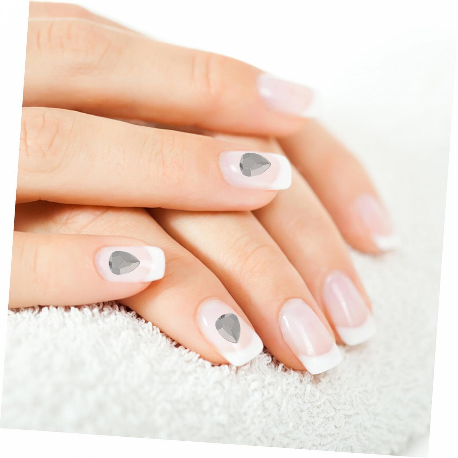 Стрази для нігтів Healeved, чорний дизайн, фото №7