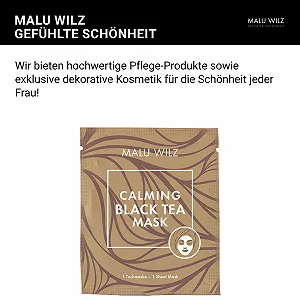 Маска для обличчя Malu Wilz Calming Black Tea, заспокійлива та зволожуюча synthetic.ua - Фото 1