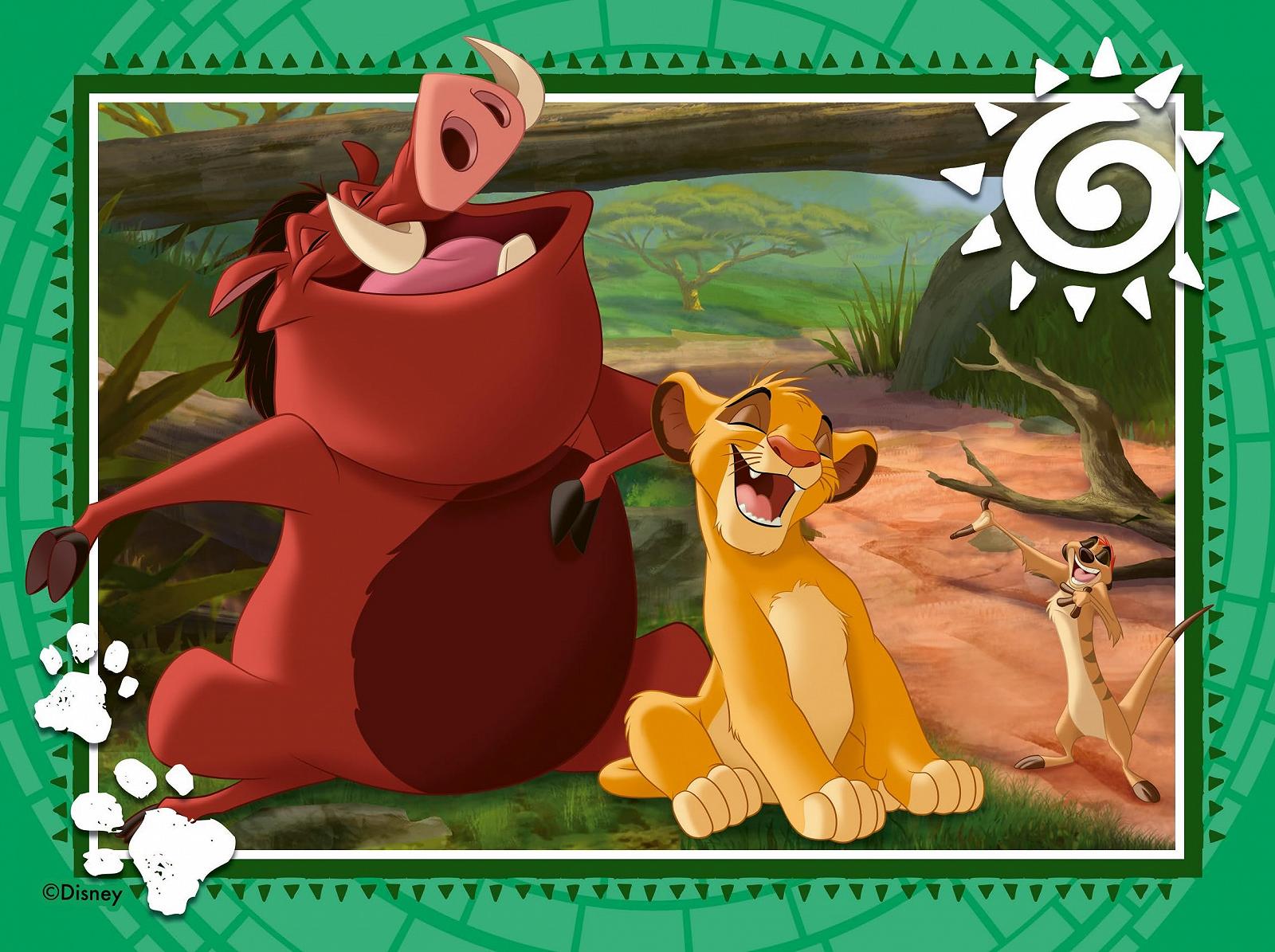 Детский пазл Ravensburger The Lion King 4 в 1 12, 16, 20, 24 детали 70 x 50 см, фото №4