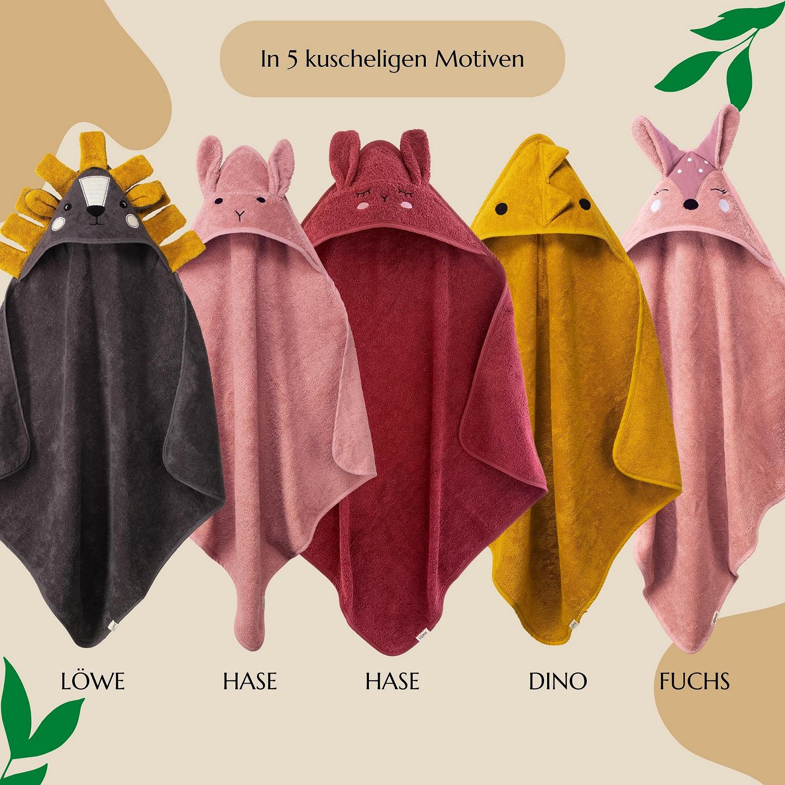 Полотенце с капюшоном Liomio Детское Dino Горчичный, 75 x 75 см, фото №6