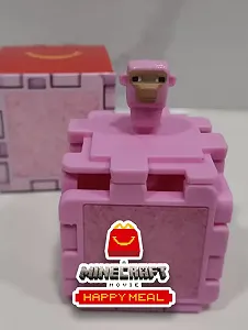 Фигурка розовая овца Minecraft (Minecraft Pink Sheep) - McDonald's Happy Meal Майнкрафт Макдональдс хэппи мил игрушка - Фото 1