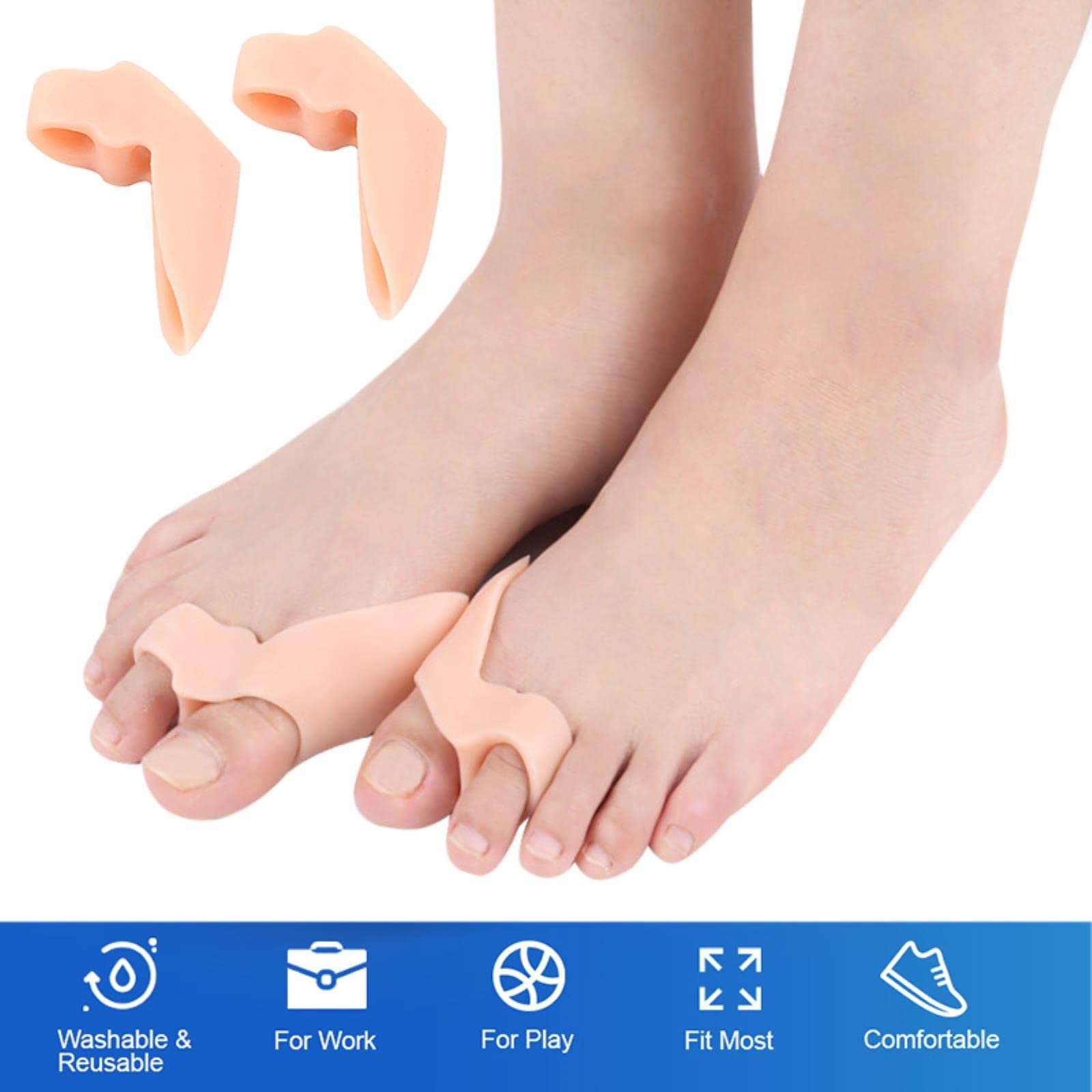 Роздільник для пальців ніг з гелевим захистом 2 шт., фото №5