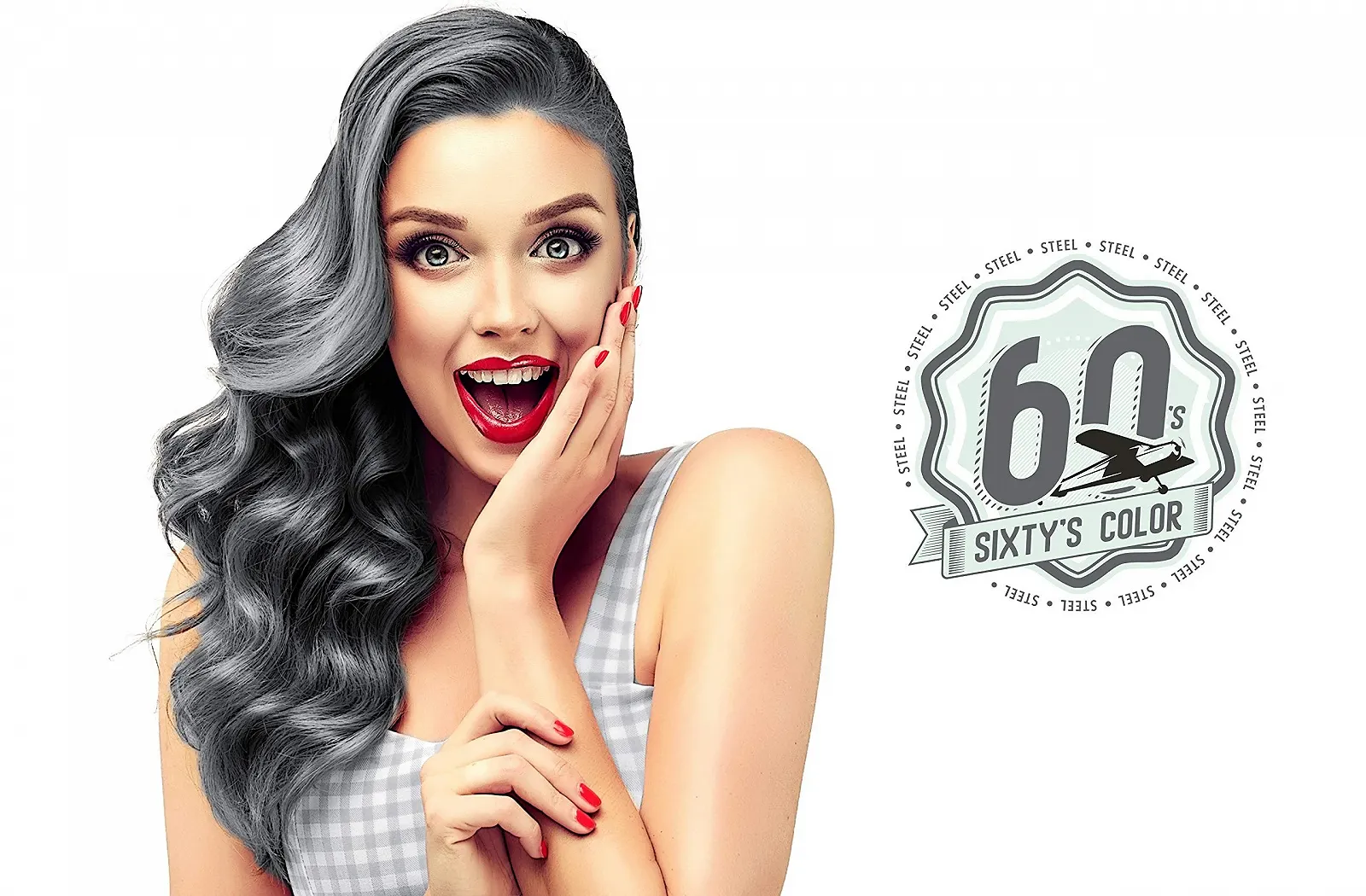 Напівперманентна фарба для волосся Sixty's Color Hairgum Steel, 60 мл, фото №2 Напівперманентна фарба для волосся Sixty's Color Hairgum Steel, 60 мл, фото №2