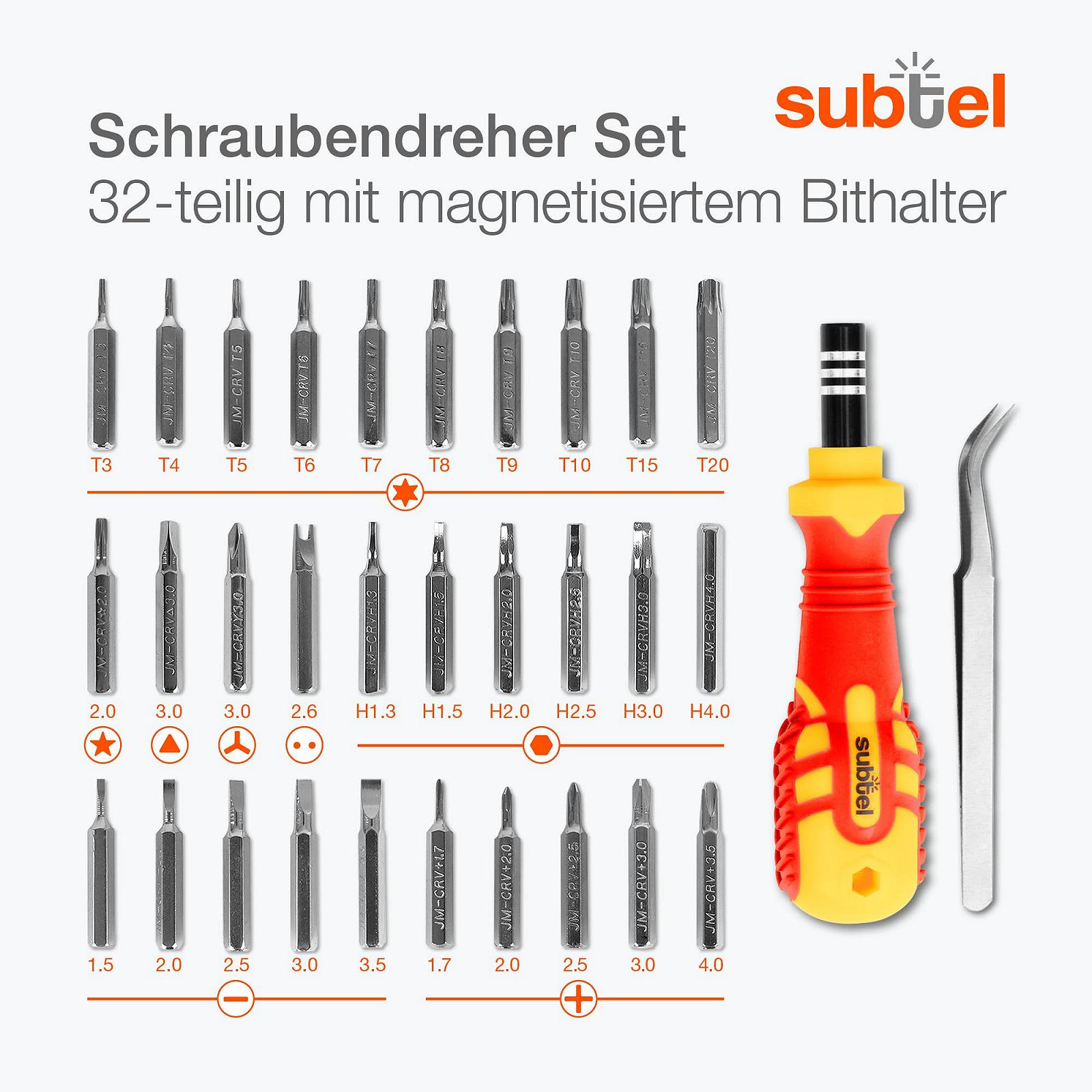 Набор отвёрток Subtel 32 шт., фото №2 Набор отвёрток Subtel 32 шт., фото №2