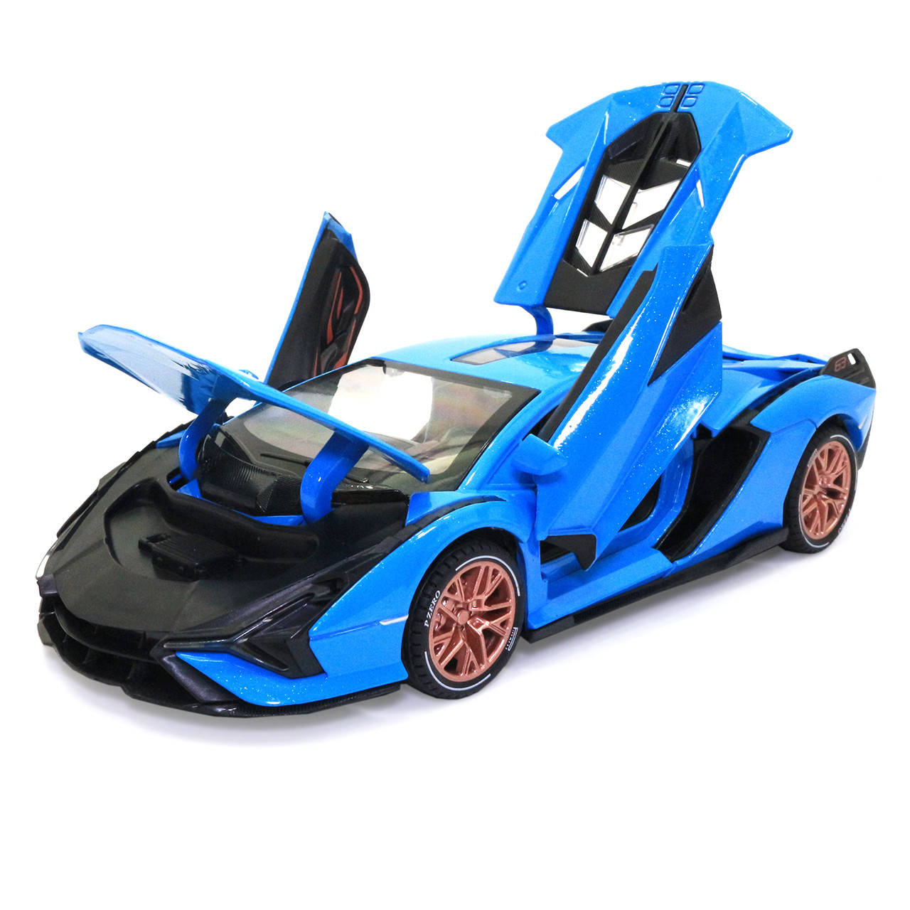 Игрушечная машинка металлическая Lamborghini Sian АвтоЕксперт Ламборджини Сиан свет звук 20*8*5 см, фото №5