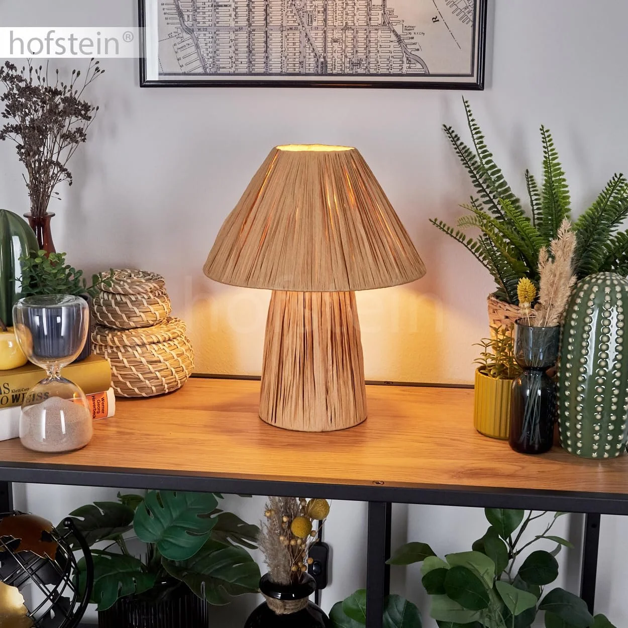 Настільна лампа Paiol Метал / Папір Паперовий плафон 24 см Висота 29.5 см 1 x E14 Бежевий / Натуральний, фото №8