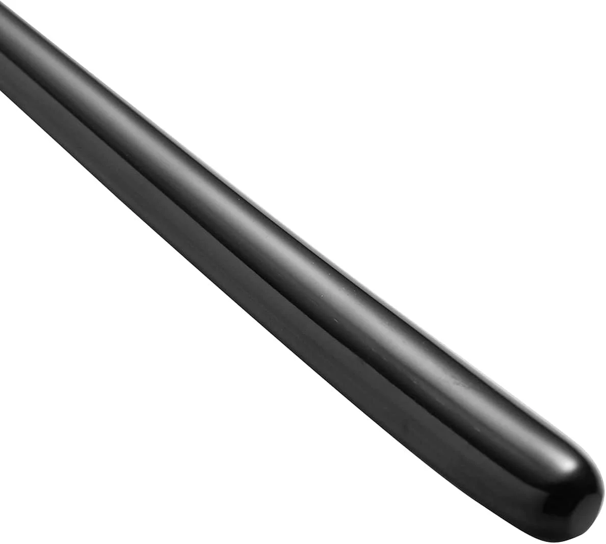 Ложка для супу з довгою ручкою Korean, сталева, набір 4 шт, 21.6 x 3.8 см, чорний, фото №6