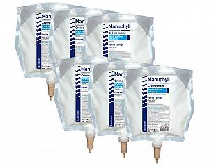 Крем Manuphyl Для сухой и чувствительной кожи рук Интенсивное увлажнение С аллантоином и протеинами пшеницы 800 мл (упаковка 6 шт.) - Фото 1