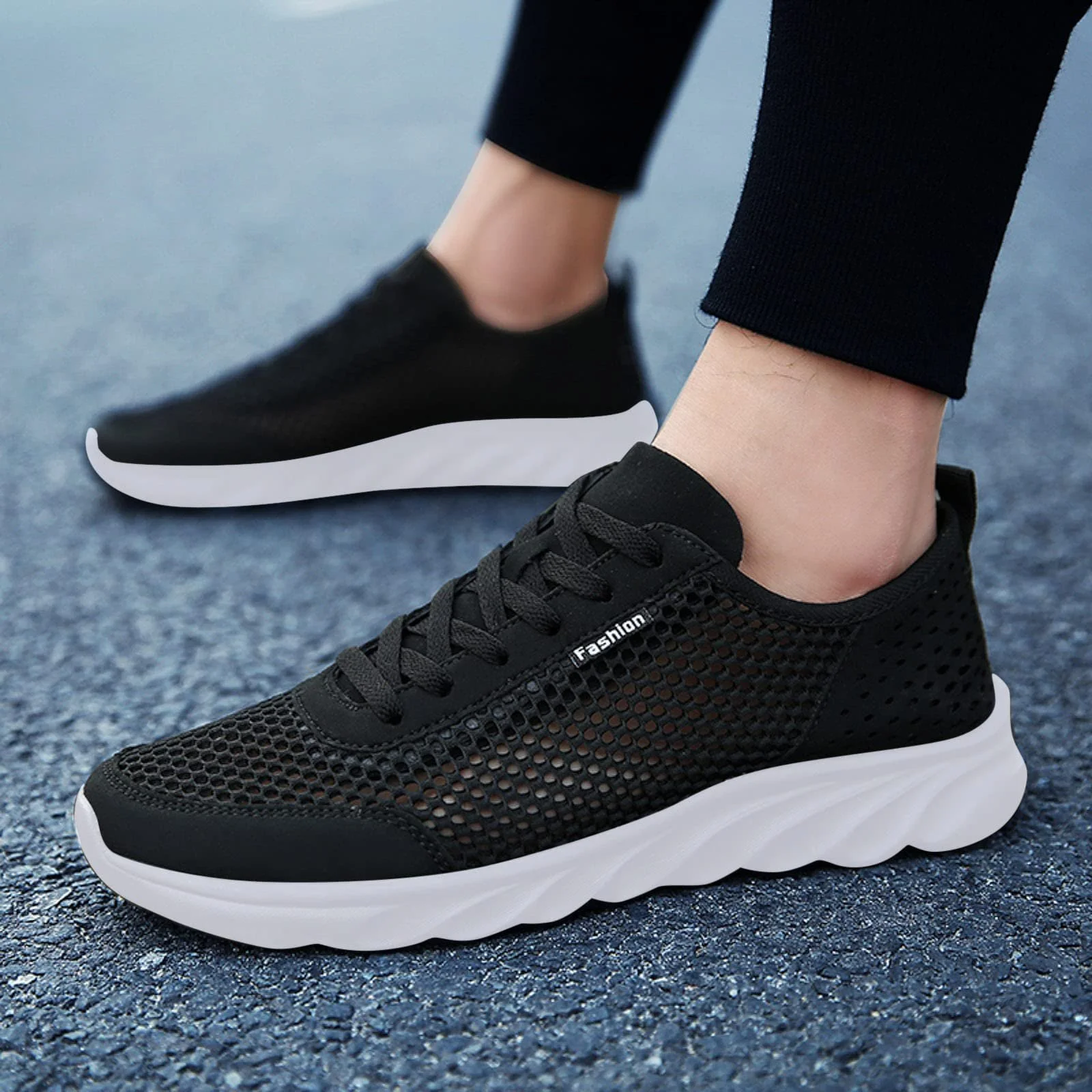 Кросівки SRZYMJ Чорний, фото №3