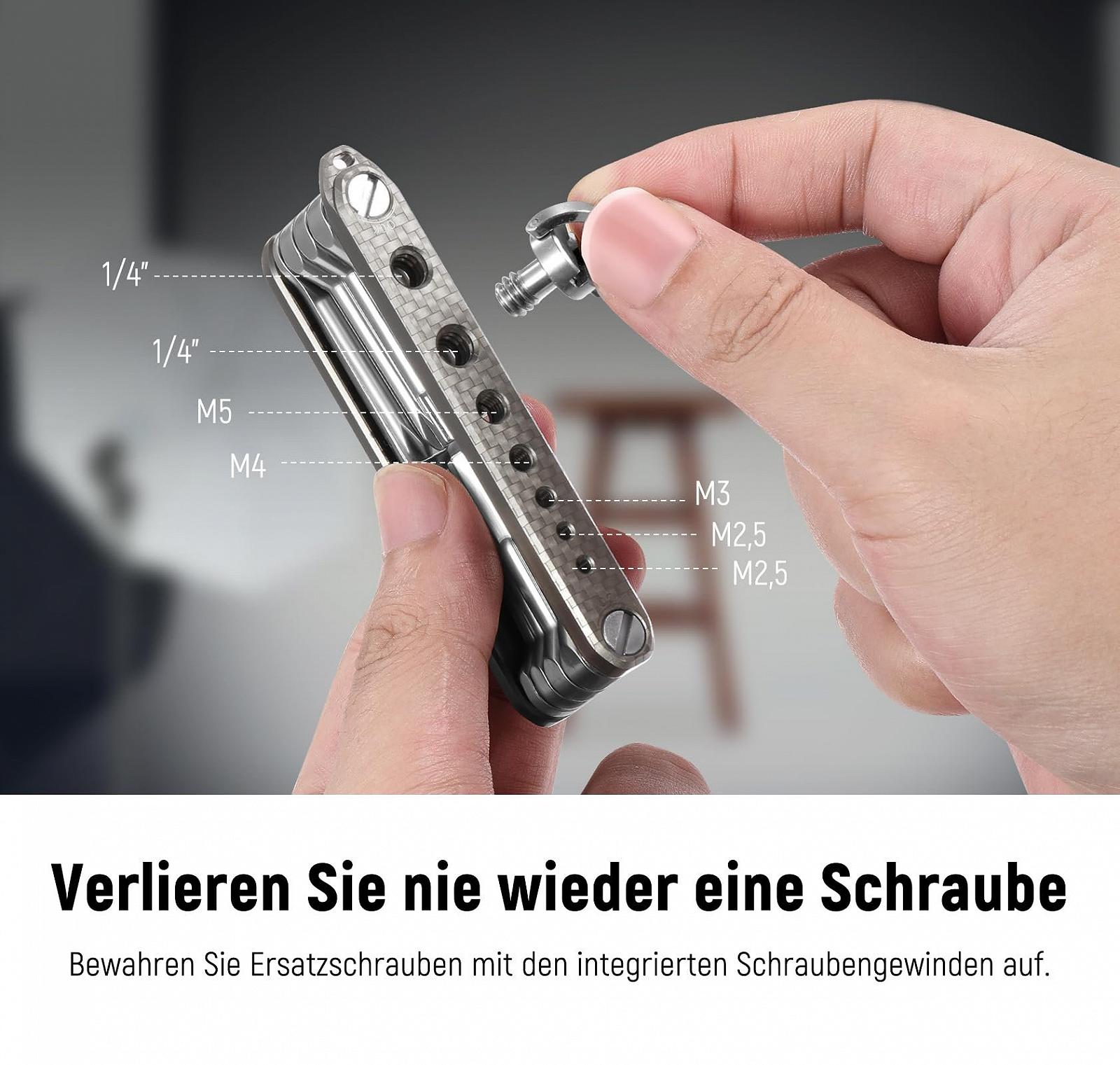 Набір викруток NEEWER 8 в 1 складаний UA006, фото №4 Набір викруток NEEWER 8 в 1 складаний UA006, фото №4