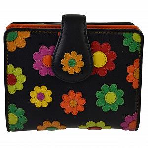 Женский кожаный кошелек Visconti Daisy Маленький Цветочный дизайн - Фото 1