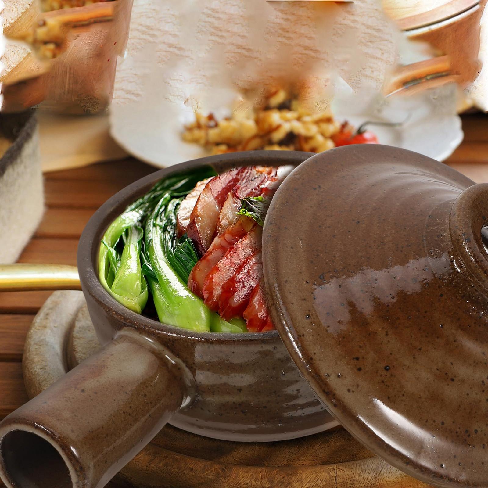 Кастрюля Toyvian керамическая с крышкой термостойкая, фото №5