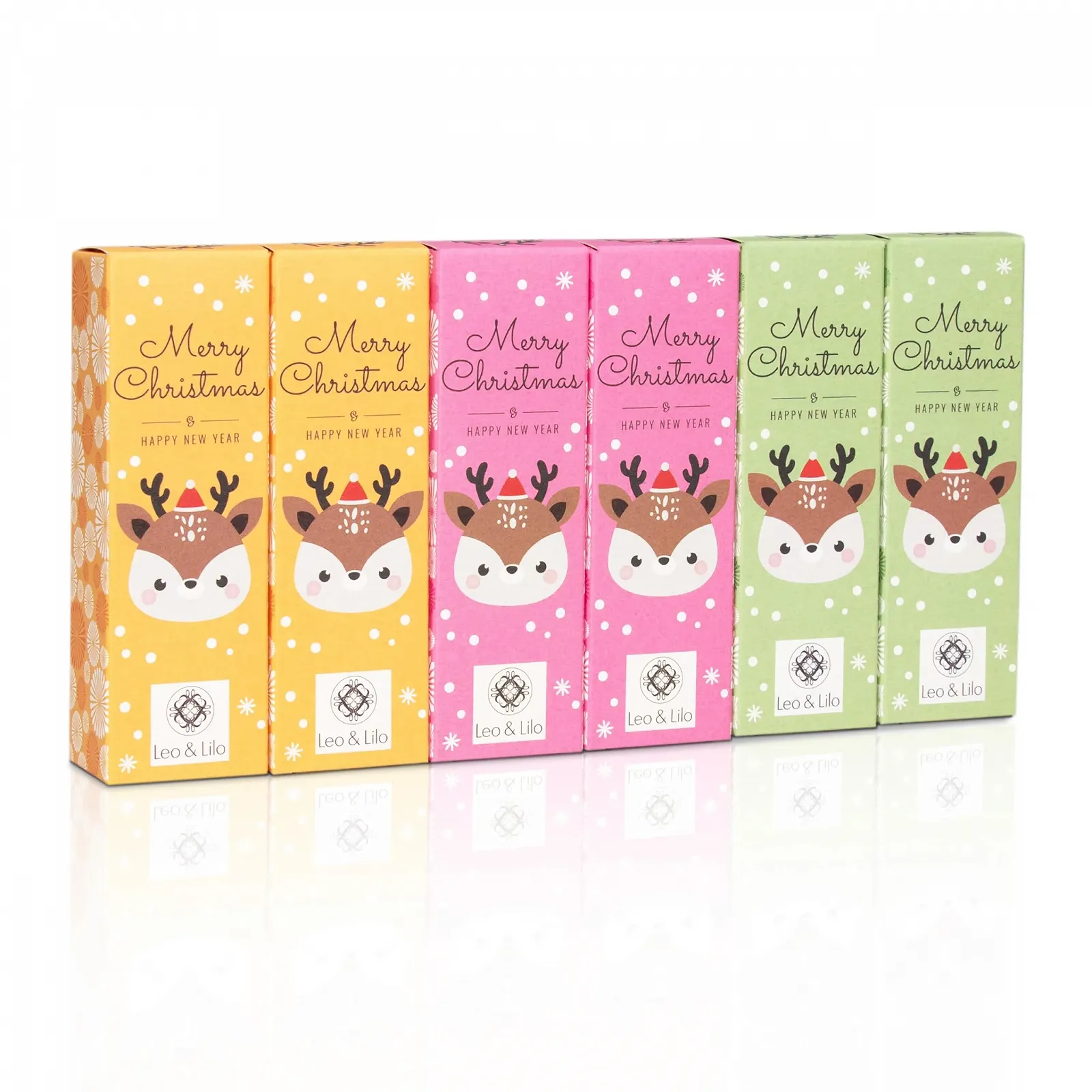 Крем для рук Leo & Lilo X-Mas Deer Rudi Набір - 6 індивідуально запакованих кремів для рук 20 мл, фото №1