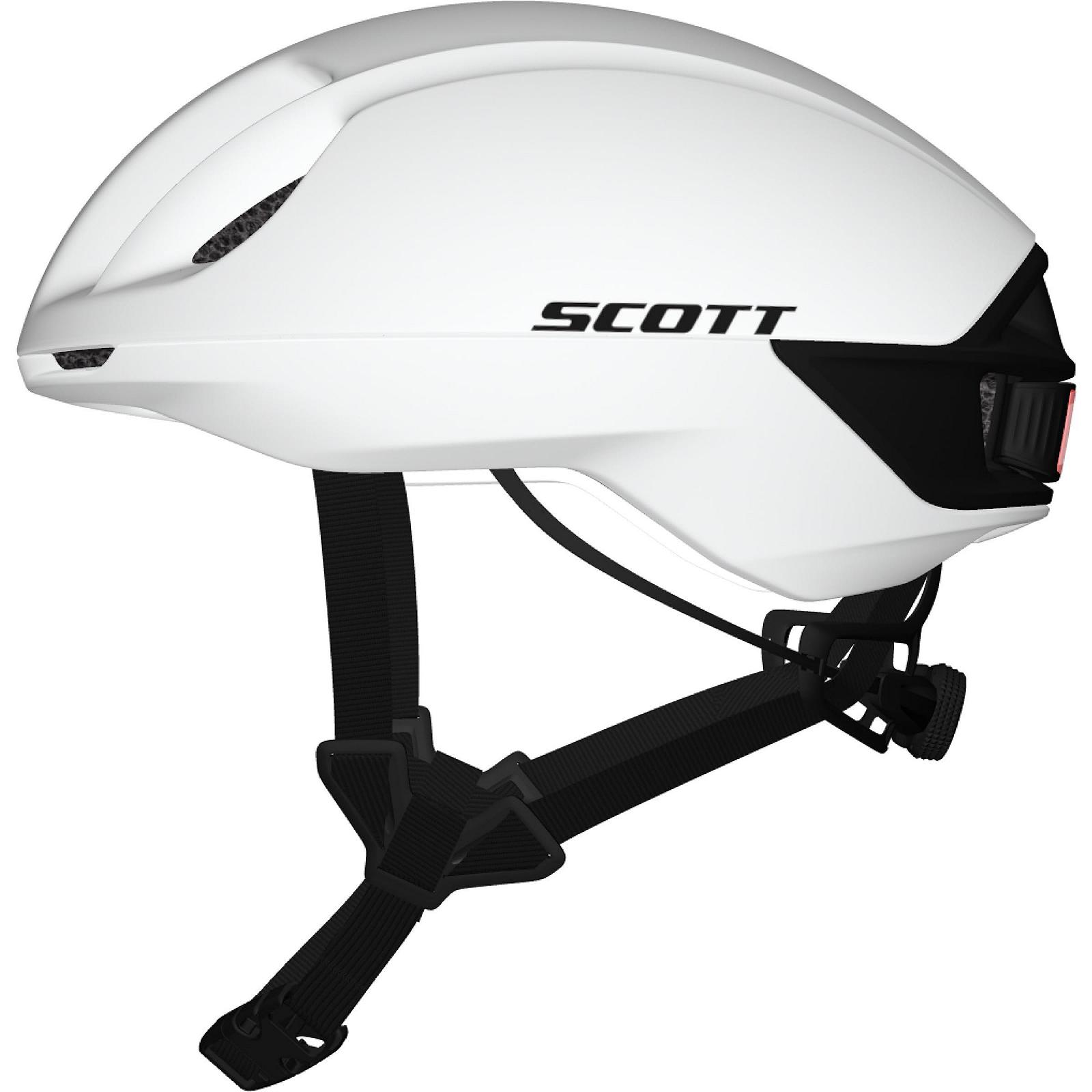Шлем дорожный Scott Cadence Plus MIPS S (51-55 см) бело-черный, фото №3