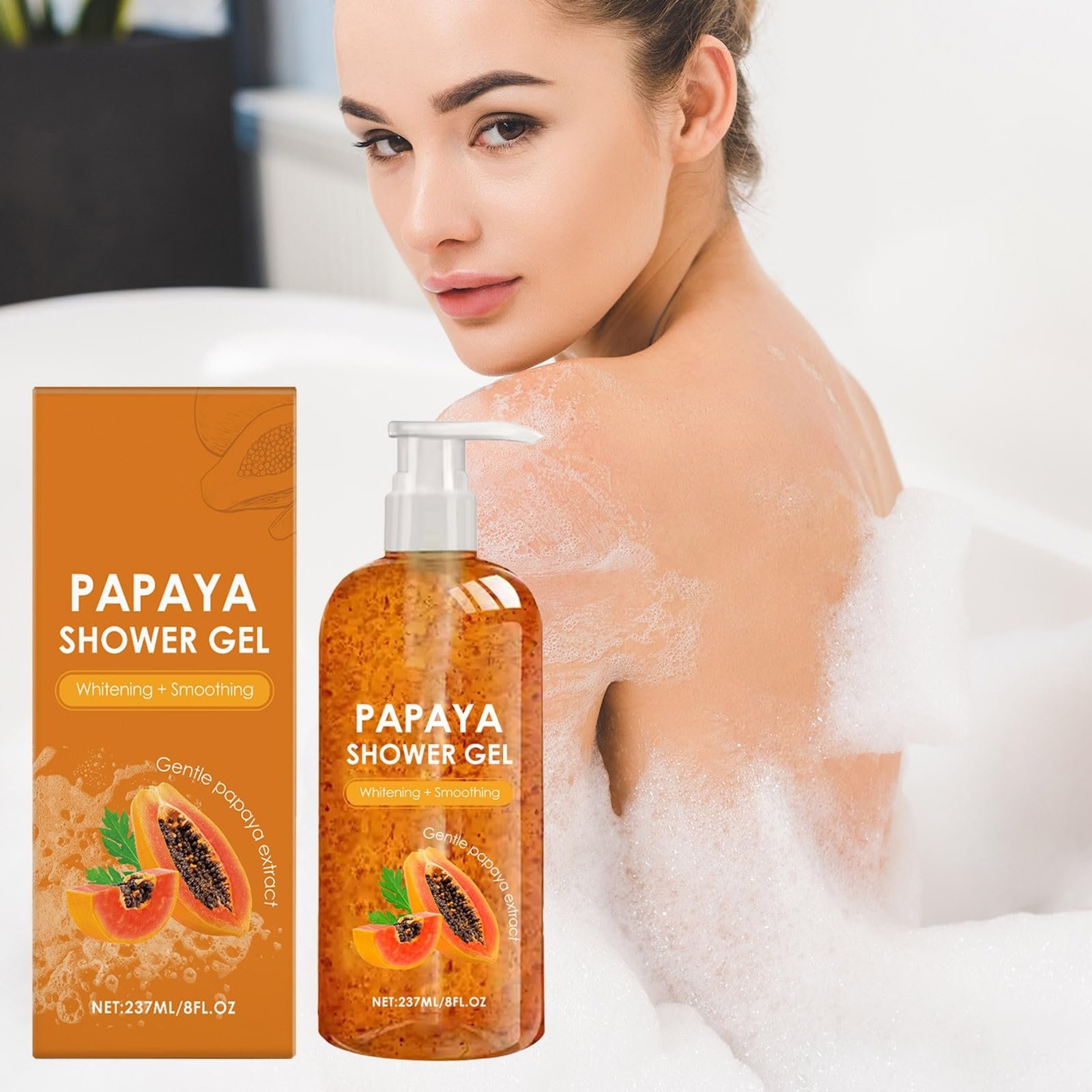 Гель для душу Papaya Oil-Control Зволожувальний з ароматом папаї Unisex, фото №2 Гель для душу Papaya Oil-Control Зволожувальний з ароматом папаї Unisex, фото №2