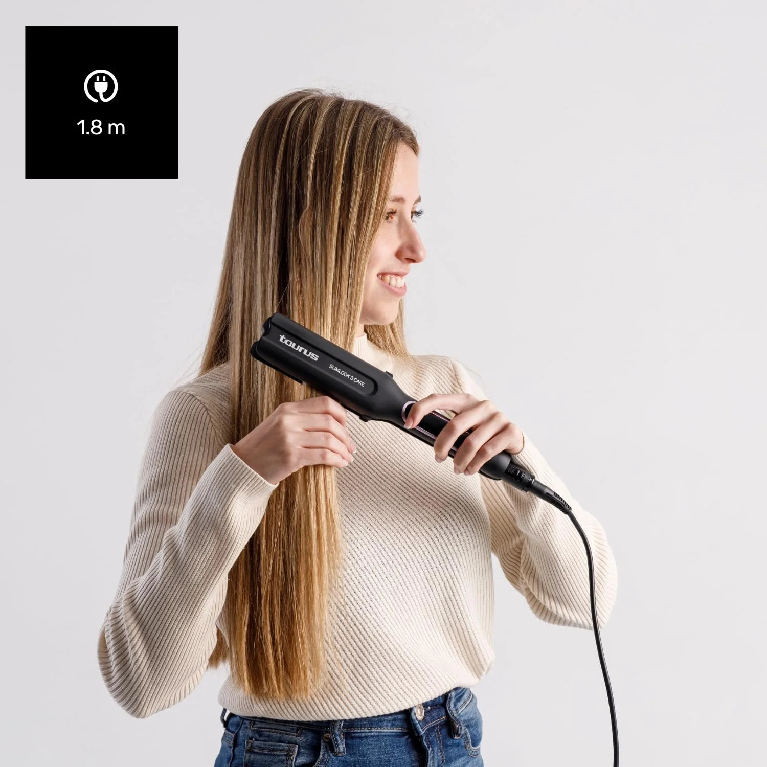 Випрямляч для волосся Taurus Slimlook 3 Care 70 Вт 6 рівнів температури LCD-дисплей Black, фото №7 Випрямляч для волосся Taurus Slimlook 3 Care 70 Вт 6 рівнів температури LCD-дисплей Black, фото №7