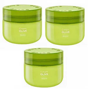 Крем для тела Deliplus Оливковое масло с маслом ши, 3 упаковки x 300 мл - Фото 1