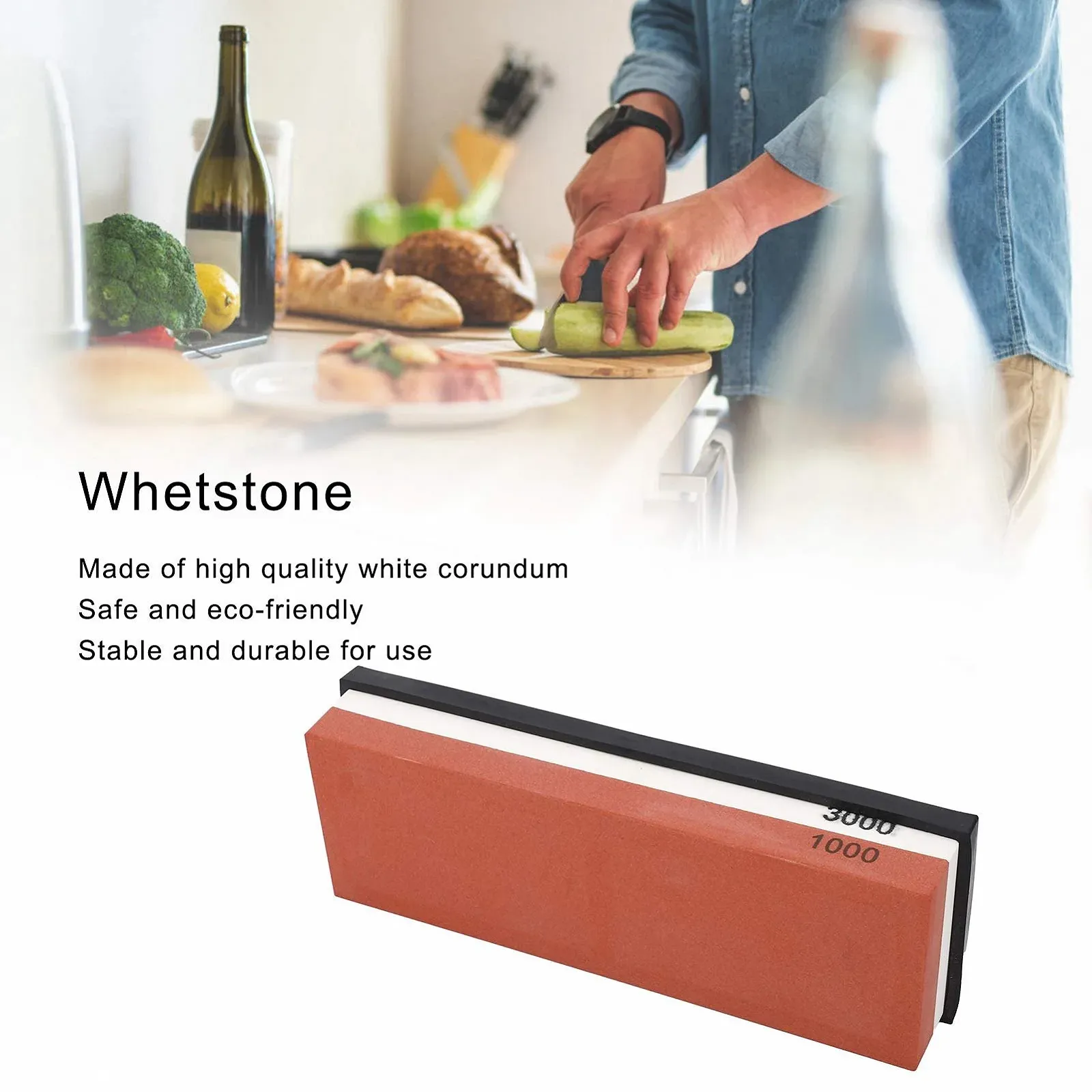 Точильний камінь Marhynchus білий корунд 1000/3000 грит 18х6х3 см, фото №8 Точильний камінь Marhynchus білий корунд 1000/3000 грит 18х6х3 см, фото №8