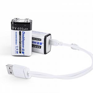 Аккумулятор крона 9v 650 mAh с USB ЮСБ в металлоискатель gp pointer md4030 для поинтера - Фото 1