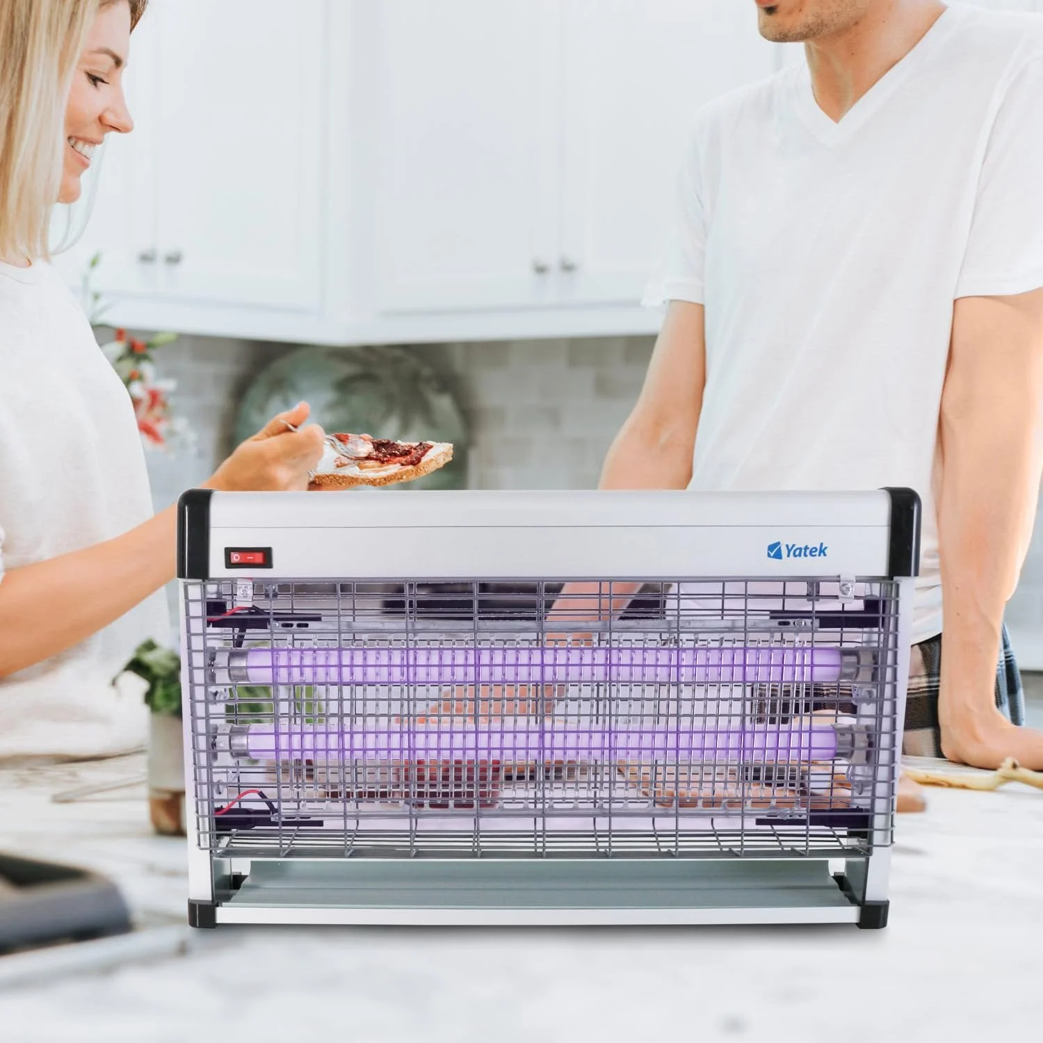 УФ-знищувач комах Yatek 20W (2 x 10W) 100 кв. м., фото №6