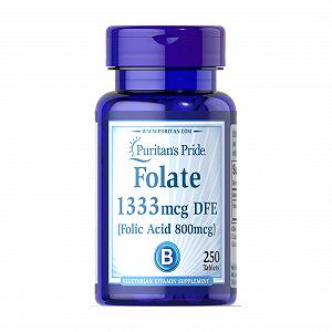 Folate 1333 mcg DFE 250 tabs - Фото 1