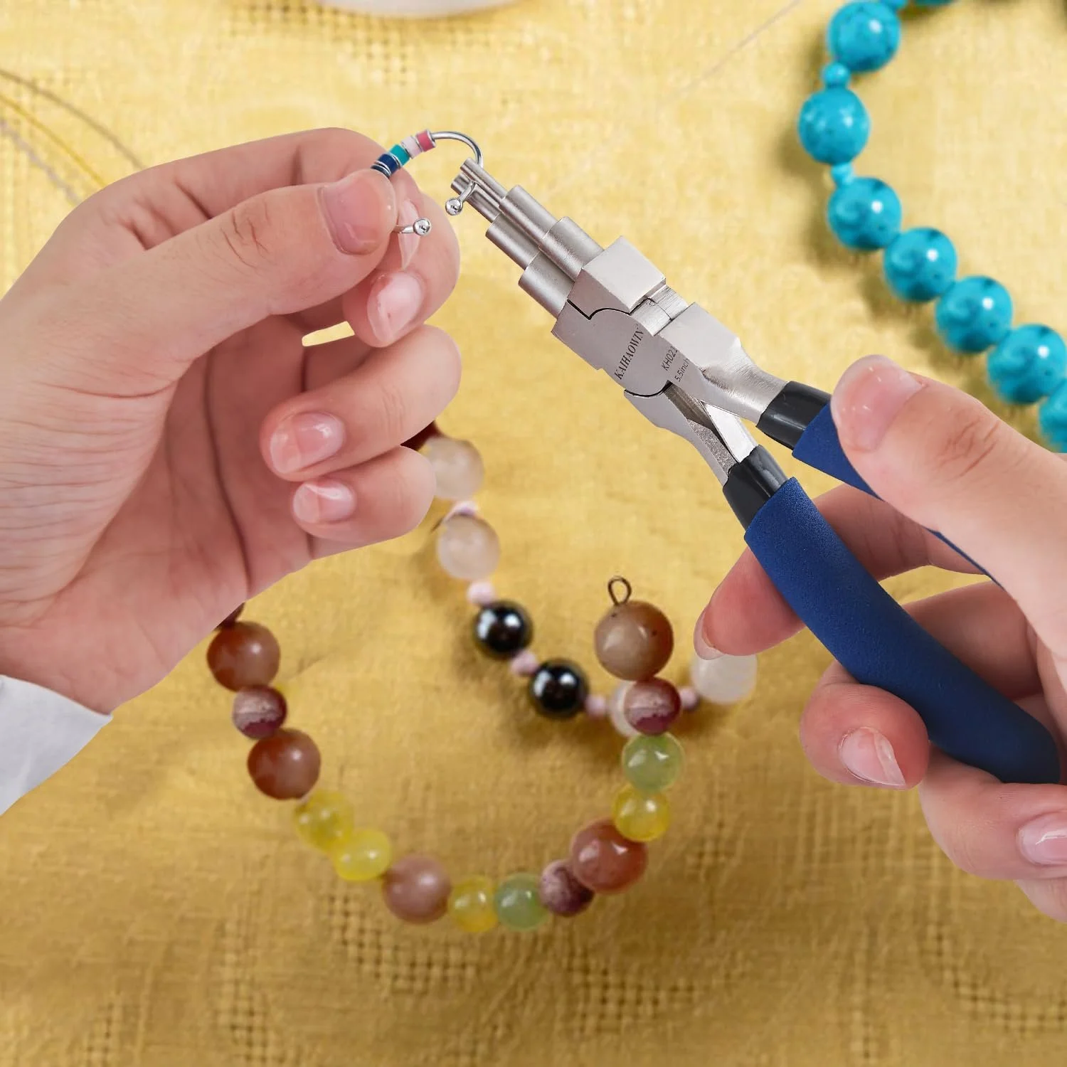 Плоскогубцы для бижутерии KAIHAOWIN 6 в 1 2-9 мм, фото №5