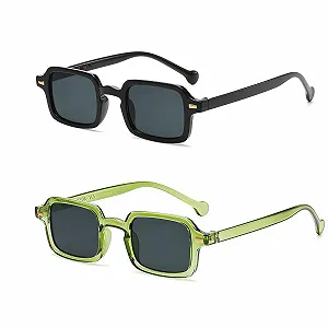 Солнцезащитные очки Квадратные Винтажные LJCZKA для Мужчин и Женщин - Фото 1