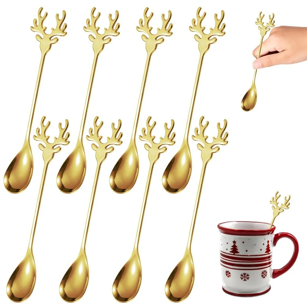 Набір з 8 різдвяних ложоклотий), фото №8