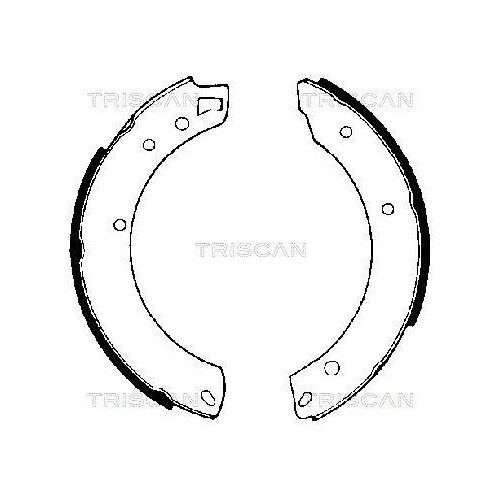 Комплект гальмівних колодок стоянкового гальма TRISCAN 8100 10034 для DAIMLER JAGUAR, фото №2