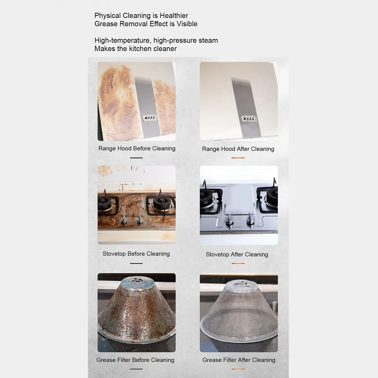 Пароочисник ручний HEEPDD 1200 мл 2500 Вт 3 бар 220 В, фото №9