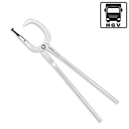 Съемники (авто) Toptul клещи для тормозных пружин L520мм  JDAL0452, фото №1