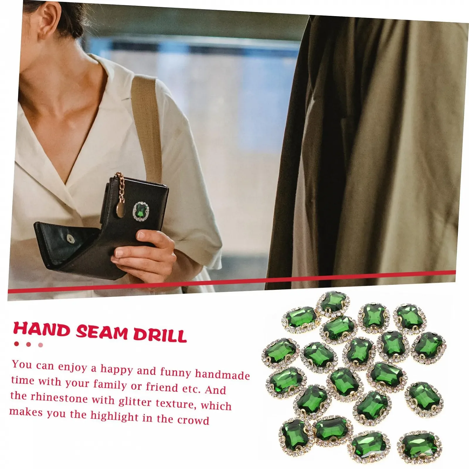 Стразы PLAFOPE для ручного шитья, 20 шт, сверхпрочные, мини-кисточки для декоративной одежды и поделок, фото №6