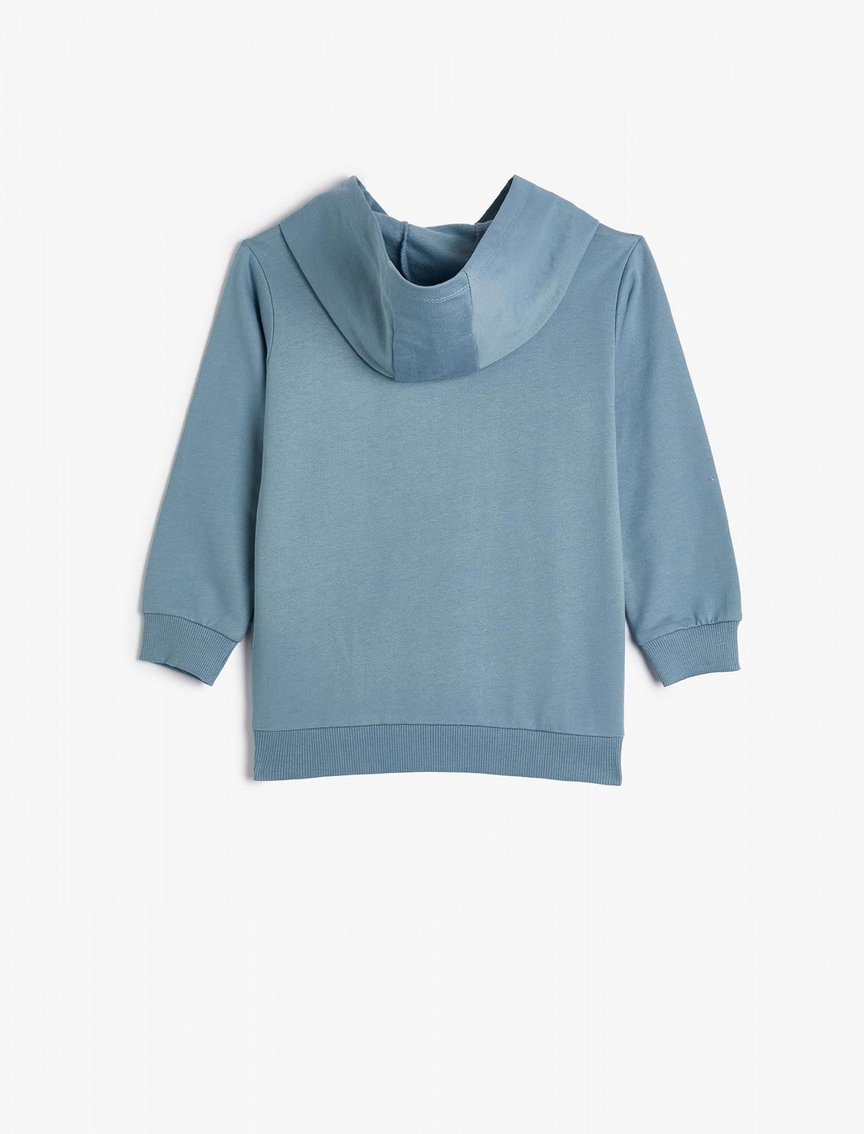 Худі Koton для хлопчиків, з довгими рукавами, з графіті, м'яка внутрішня частина, бавовняна толстовка, фото №2