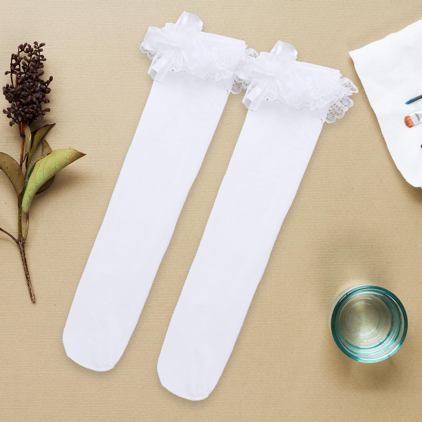 Шкарпетки гольфи Sibba з мереживними рюшами, фото №3