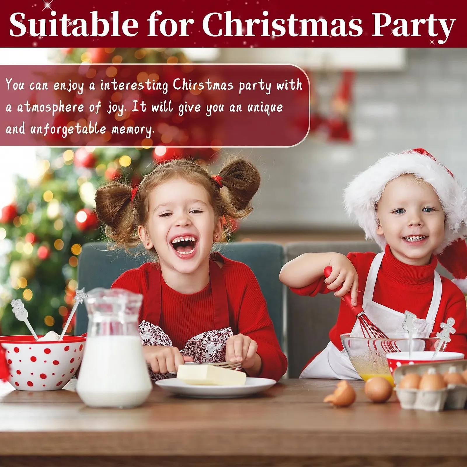 Ложка Різдвяна 8 предметів Срібний колір, фото №5