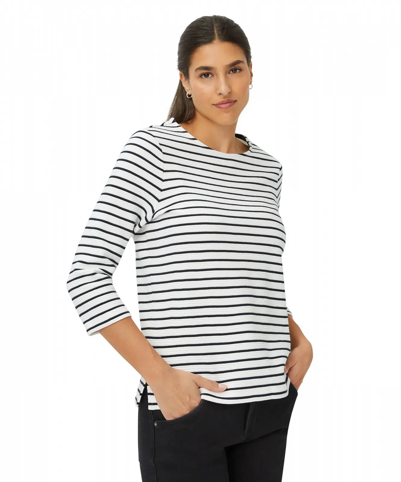 Жіночий світшот BRAX Style Bonnie Stripe, фото №3