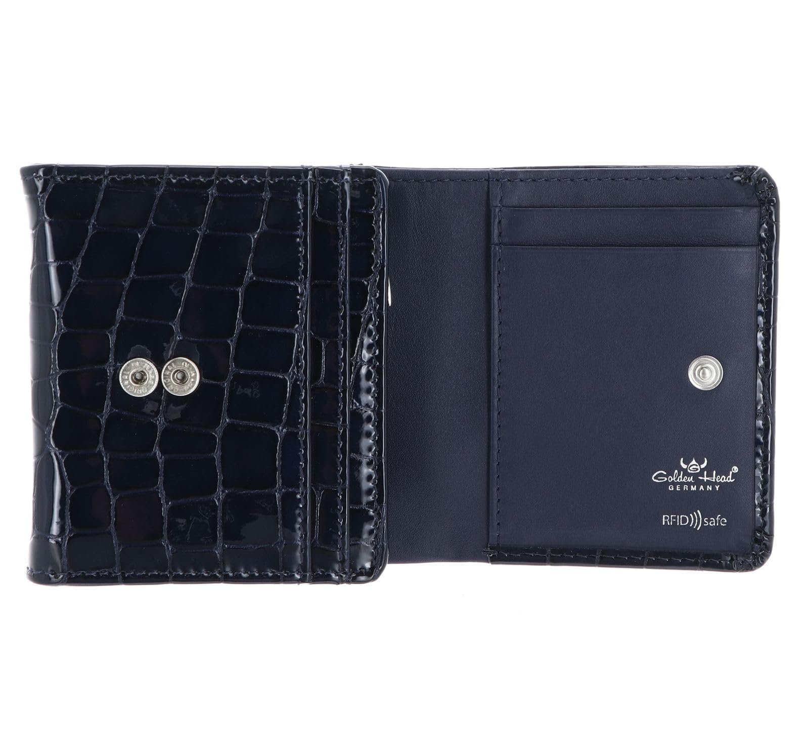 Кошелек на молнии Golden Head Cayenne RFID Protect Night Blue, Night Blue, Modern, фото №2