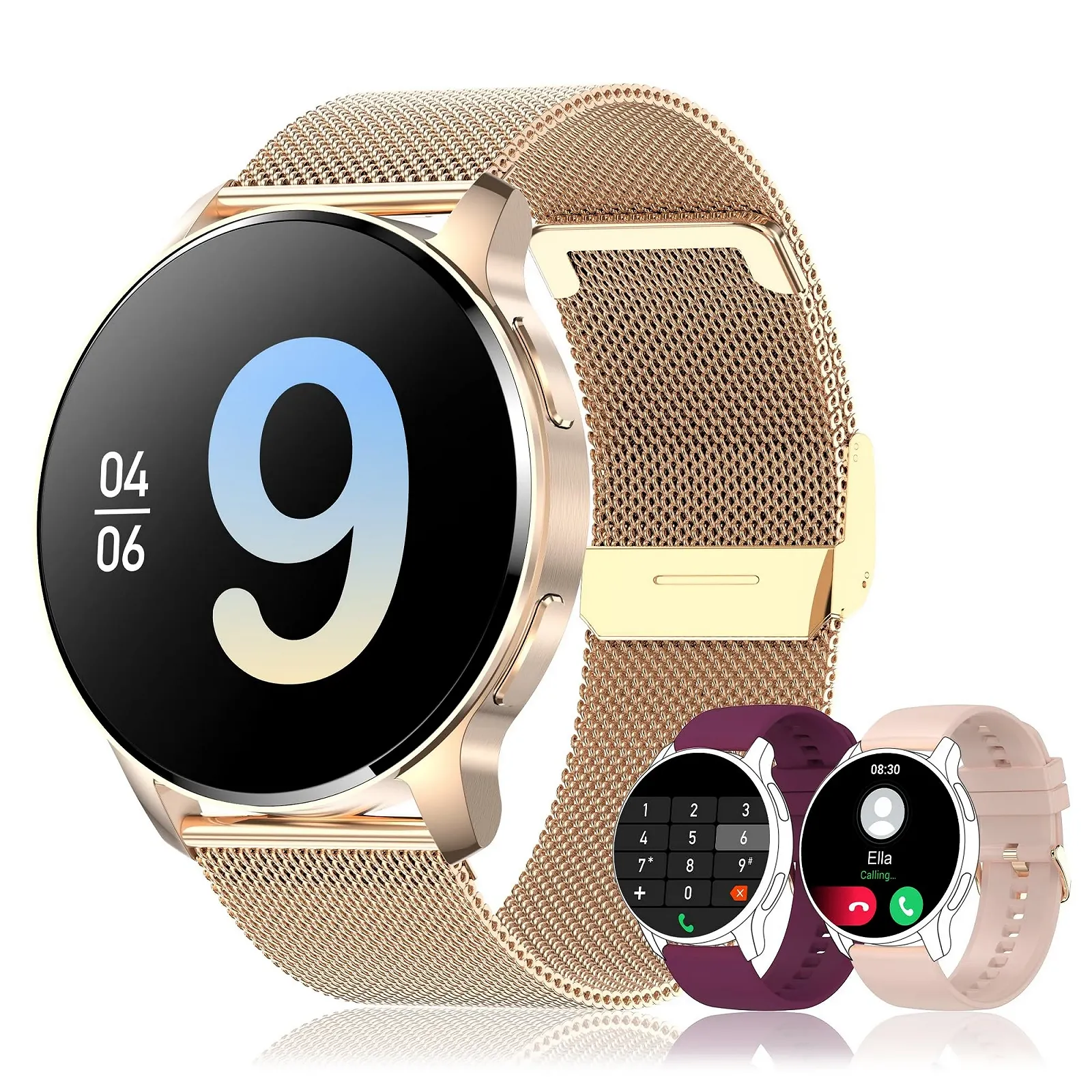 Смарт-годинник Жіночий Круглий 1.32 Inch HD для Android iPhone, фото №1