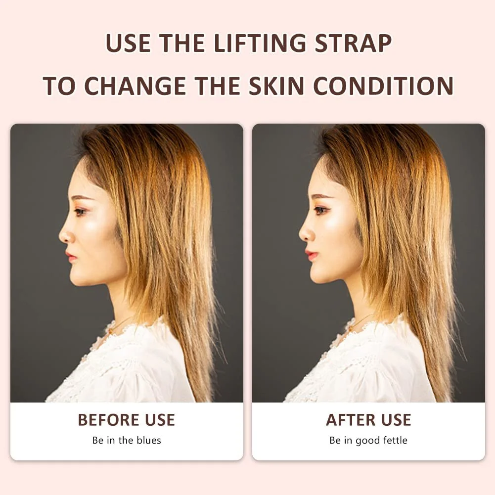 Стрічки для підтяжки обличчя, Чорний, 2 шт, фото №7 Стрічки для підтяжки обличчя, Чорний, 2 шт, фото №7