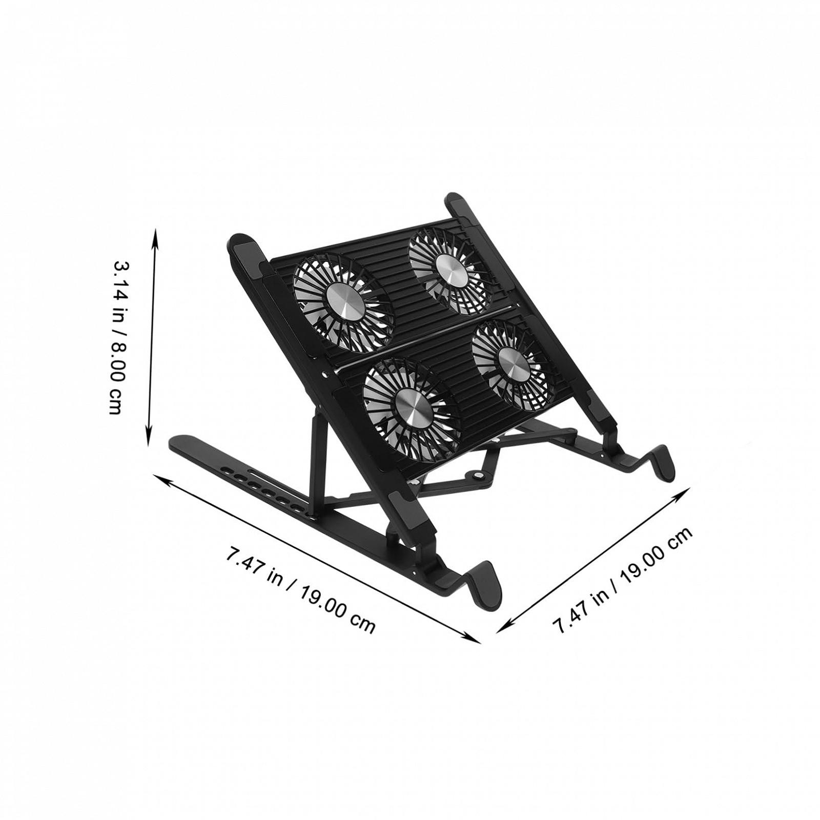 Охолоджуюча підставка для ноутбука iplusmile з USB вентилятором, регульована ергономічна, фото №2 Охолоджуюча підставка для ноутбука iplusmile з USB вентилятором, регульована ергономічна, фото №2