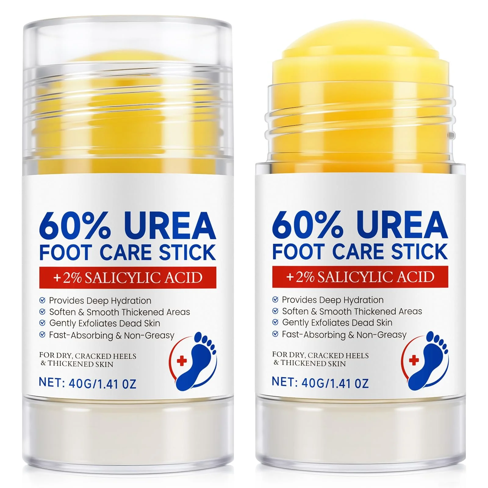 Крем-стик для ног Urea 60% + 2% Salicylic Acid для сухой кожи 2 шт, фото №1