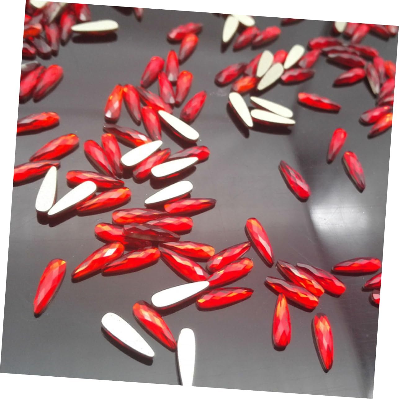 Стразы Beavorty 40 шт. Кристаллы для маникюра, кристаллы для ногтей, украшения для ногтей, блестящие кристаллы для ногтей, капли воды, 3D, фото №5