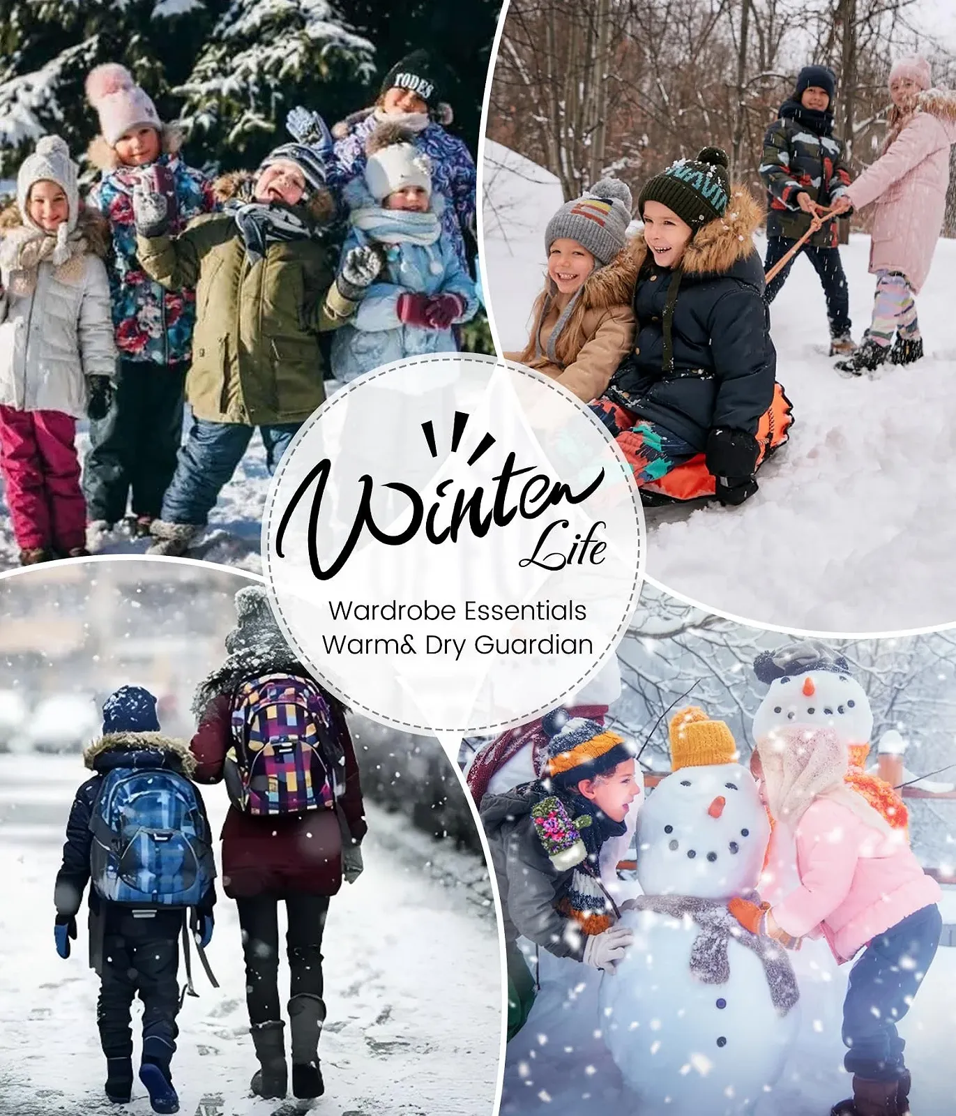 Зимова Куртка Vancavoo для Дівчат, Підліткова Зимова Куртка, Довга, фото №7