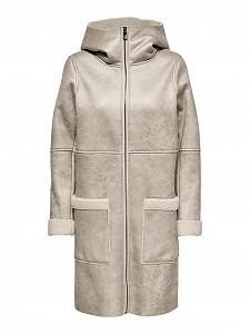 Пальто ONLY ONLALBERTE BONDED COAT OTW 15239484 Бежевый XS - Фото 1