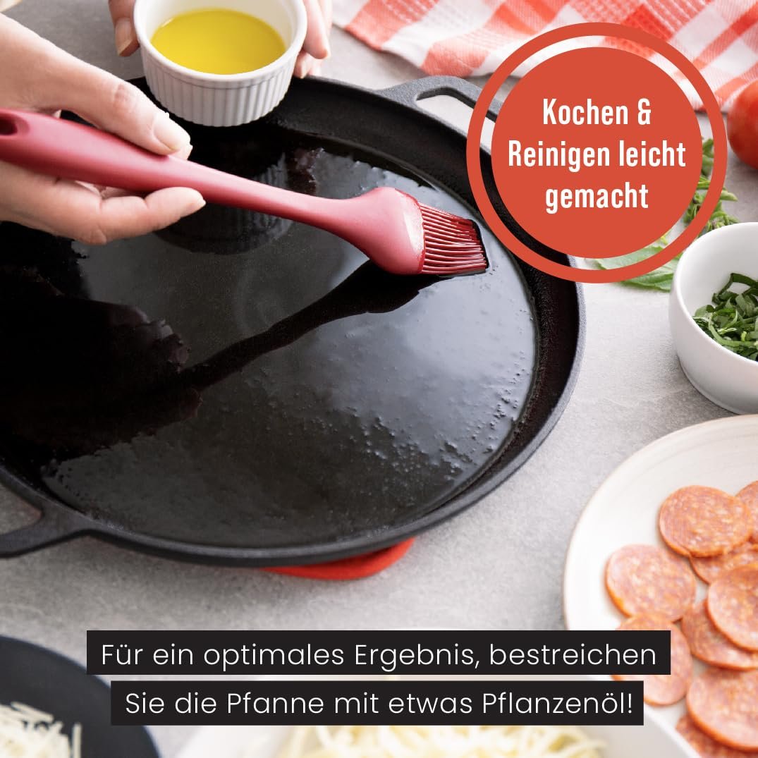 Пательня-гриль Chef Pomodoro чавунна 30 см, фото №3