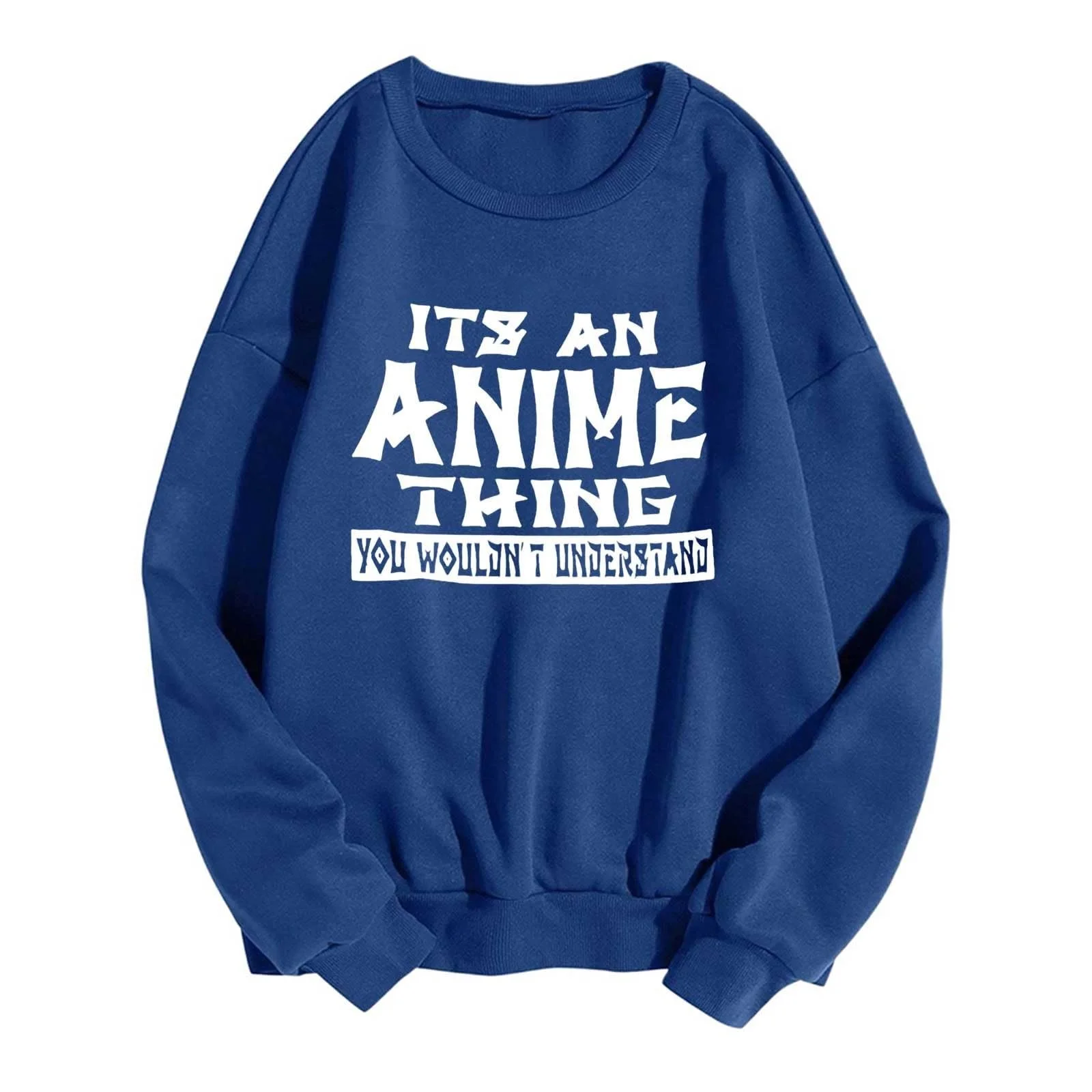 Женский свитшот с надписью "It's An Anime Thing You Wouldn'T Understand" Длинный рукав Футбольный сезон Gameday Футбол Толстовки Графический Gameday Country, фото №4