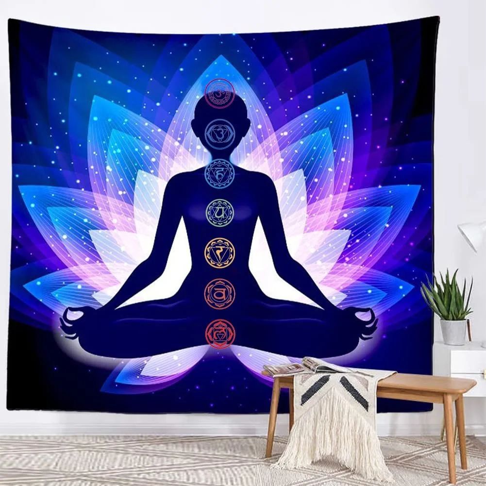 Наклейки на стіну FINGERINSPIRE Сім чакр 14 шт. 17 см Круглі Водостійкі Самоклейні, фото №3 Наклейки на стіну FINGERINSPIRE Сім чакр 14 шт. 17 см Круглі Водостійкі Самоклейні, фото №3