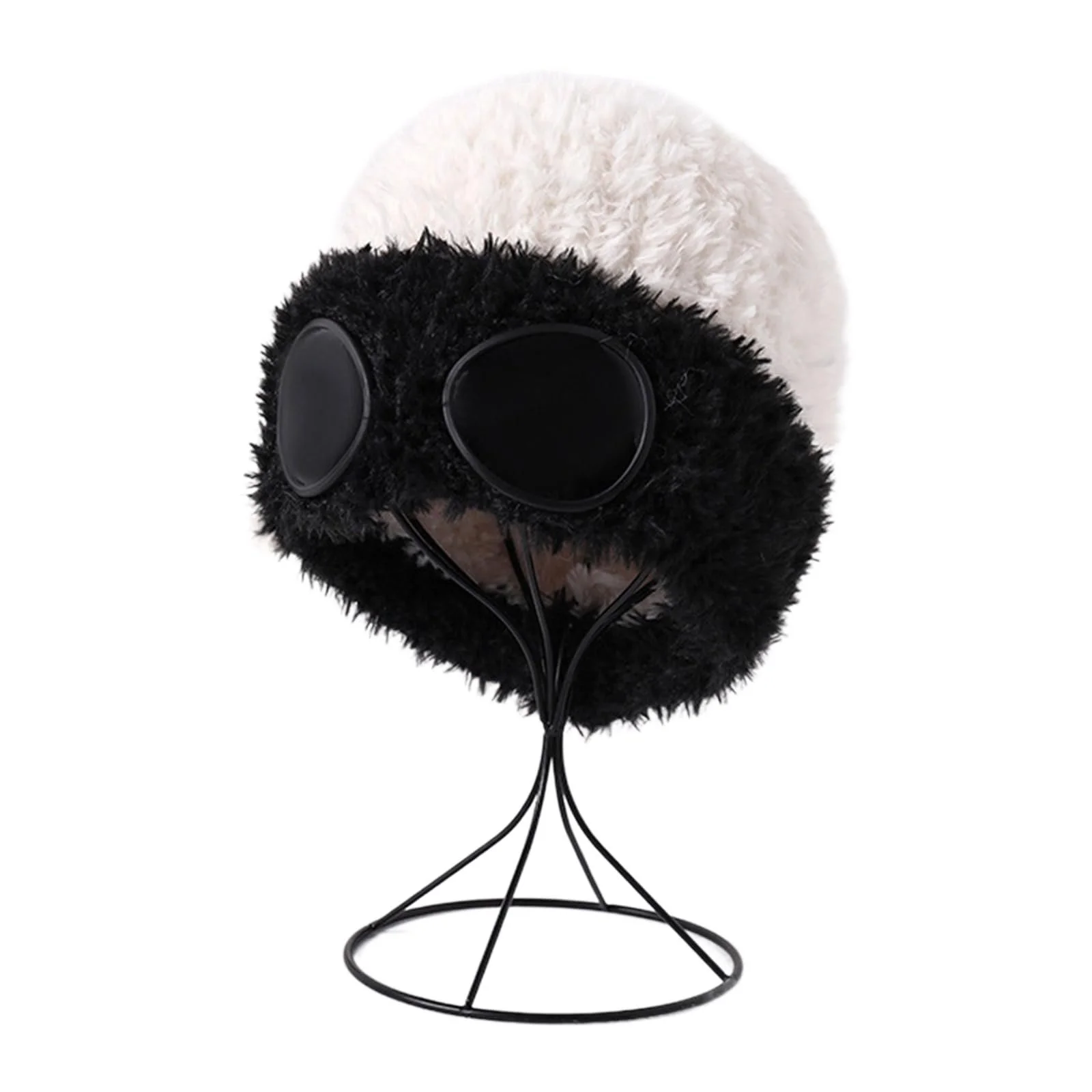 Мягкая эластичная шапка-бини Ldabrye ветрозащитная теплая с клапанами для ушей, фото №1